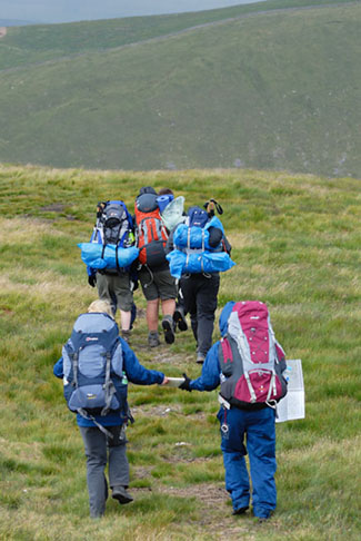 Duke of Edinburgh Award expedition group 