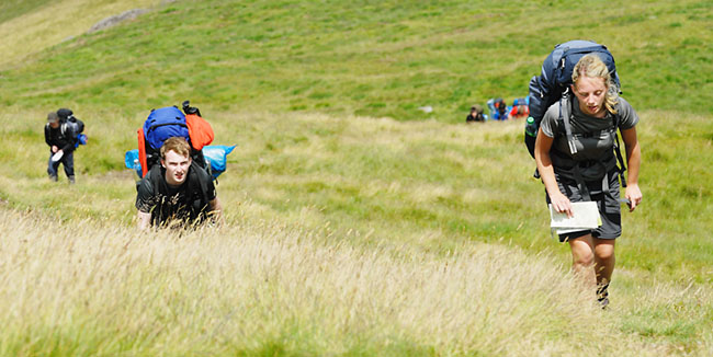 DofE group climbing the Brecon Beacons