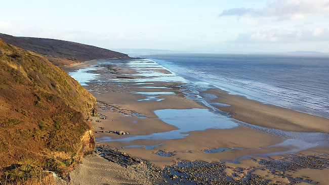 Marros Sands in the winter sunshine